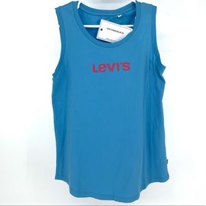 LEVI’S NWT WOMEN’S THE MUSCLE TANK BLUE TANK TOP SMALL
